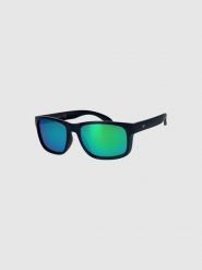 4F Okulary przeciwsłoneczne z powłoką lustrzaną - czarne Uniwersalny. Czarne okulary przeciwsłoneczne damskie 4f. Za 69.99 zł.