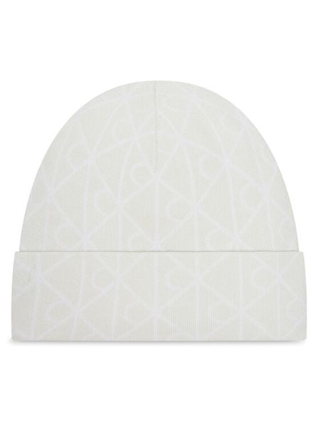Calvin Klein Czapka LV04D8050G Écru. Białe rękawiczki męskie Calvin Klein, na zimę, bez wzorów, z wiskozy. Za 169.99 zł.