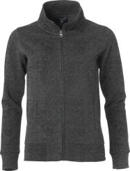 Clique Classic Cardigan Women – kardigan dresowy, anthracite melange. Szare kardigany damskie CLIQUE, s, bez wzorów, z bawełny, klasyczne. Za 212.53 zł.