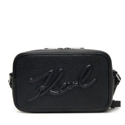 Torebka KARL LAGERFELD. Czarne listonoszki damskie KARL LAGERFELD, bez wzorów, bez dodatków. Za 519.99 zł.