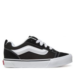 Sneakersy Vans. Czarne trampki i tenisówki chłopięce Vans, bez wzorów, bez zapięcia. Za 229.99 zł.