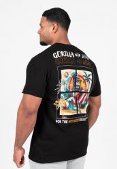 Santa Cruz Koszulka - Czarny. Czarne koszulki sportowe męskie GORILLA WEAR, l, bez wzorów, z bawełny, bez kołnierzyka, bez ramiączek, na fitness i siłownię. Za 206.00 zł.