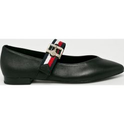 Tommy Hilfiger - Baleriny. Czarne baleriny damskie Tommy Hilfiger, z gumy. Za 399.90 zł.