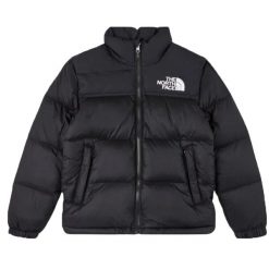 Kurtka sportowa chłopięca Jr 1996 Nuptse Down Jacket. Czarne kurtki i płaszcze dla chłopców The North Face, bez wzorów, z poliesteru, sportowe, bez kaptura. Za 672.50 zł.