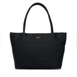 Torebka Tommy Hilfiger. Czarne torebki do ręki damskie Tommy Hilfiger, bez wzorów, z nylonu, marine, bez dodatków. Za 569.99 zł.