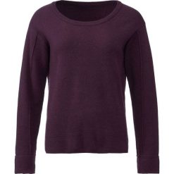 Sweter z mankietami bonprix czarny bez. Fioletowe swetry damskie bonprix, na jesień, bez wzorów, bez kołnierzyka, bez ramiączek, bez kaptura. Za 59.99 zł.