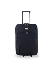 Semi Line Walizka kabinowa T5679-1 Czarny. Czarne walizki męskie Semi-line, bez wzorów, z poliesteru. Za 169.99 zł.