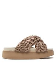 Inuikii Klapki Woven Stones Platform 70103-106 Brązowy. Brązowe klapki damskie Inuikii, bez wzorów, z materiału, bez obcasa. Za 939.99 zł.