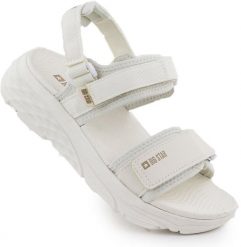 Sandały sportowe damskie na rzep kremowe Big Star RR274A076 41. Białe sandały damskie Big Star, bez wzorów, bez obcasa, bez zapięcia. Za 138.83 zł.
