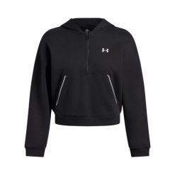 Bluza damska z kapturem Under Armour Rival Piped. Czarne bluzy sportowe damskie Under Armour, bez wzorów, z kapturem, na fitness i siłownię. Za 312.50 zł.