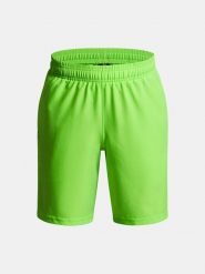 Krótkie spodenki Under Armour UA Tech Woven Wordmark-GRN. Zielone szorty męskie Under Armour, bez wzorów, z materiału. Za 159.14 zł.