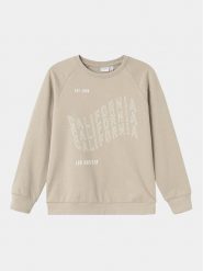NAME IT Bluza Vion 13224964 Beżowy Regular Fit. Brązowe bluzy dla chłopców Name it, bez wzorów, z bawełny, bez ramiączek, bez kaptura. Za 49.99 zł.