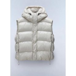 Bezrękawnik damski Napapijri A-Glane V. Brązowe kurtki damskie Invicta, bez wzorów, bez kaptura. Za 699.99 zł.