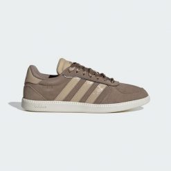 BUTY BREAKNET SLEEK. Białe obuwie sportowe damskie Adidas, bez wzorów, z gumy. Za 259.00 zł.