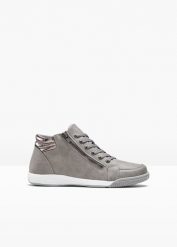Wysokie sneakersy. Niebieskie obuwie sportowe damskie bonprix, bez wzorów. Za 122.99 zł.
