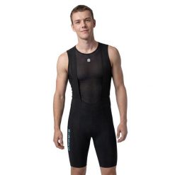 Męskie spodenki rowerowe z szelkami Siroko BX Neon Riders Black. Czarne szorty męskie SIROKO, l, bez wzorów, z materiału. Za 380.00 zł.