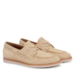 Półbuty Guess. Brązowe półbuty na co dzień męskie Guess, bez zapięcia. Za 639.99 zł.