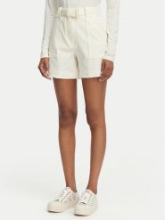 Guess Szorty materiałowe W6GD01 W1415 Kremowy Regular Fit. Białe szorty damskie Guess, m, z aplikacjami, z materiału. Za 434.99 zł.