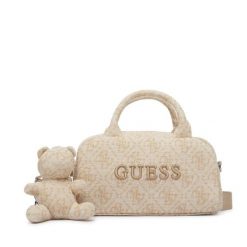 Torebka Guess. Brązowe torebki do ręki damskie Guess, z aplikacjami, bez dodatków. Za 344.99 zł.