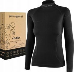 Brubeck LS1657W Bluza damska COOLER czarny XL. Czarne bluzy damskie Brubeck, xl, bez wzorów, bez kaptura. Za 252.86 zł.