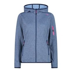 Bluza damska z kapturem CMP Knit-Tech. Czerwone bluzy damskie CMP, l, bez wzorów, z materiału, z kapturem. Za 271.00 zł.