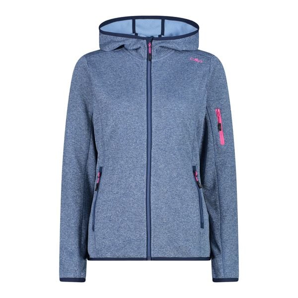 Bluza damska z kapturem CMP Knit-Tech. Czerwone bluzy damskie CMP, l, bez wzorów, z materiału, z kapturem. Za 225.50 zł.
