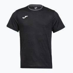 Koszulka tenisowa męska Joma Smash. Czarne koszulki sportowe męskie Joma, m, bez wzorów, z materiału, bez kołnierzyka, bez ramiączek, na fitness i siłownię. Za 119.99 zł.
