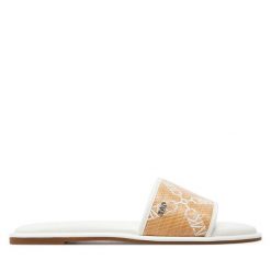 Klapki MICHAEL Michael Kors. Brązowe klapki damskie MICHAEL Michael Kors, bez wzorów, bez obcasa. Za 559.99 zł.