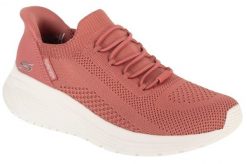 Buty sportowe Sneakersy damskie, Slip-Ins: Bobs Sparrow 2.0 - Lucky Run. Czerwone obuwie sportowe damskie Skechers, bez wzorów, z materiału, trekkingowe. Za 279.99 zł.