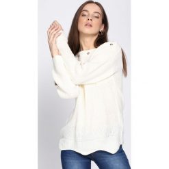 Beżowy Sweter Will It Burst. Brązowe swetry damskie Born2be. Za 34.99 zł.