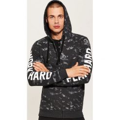 Bluza z napisami - Szary. Szare bluzy męskie House, z napisami. Za 99.99 zł.