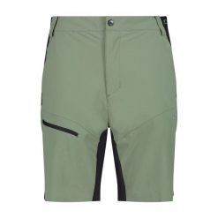 Bermudy cargo CMP. Zielone krótkie spodenki sportowe męskie CMP, bez wzorów, trekkingowe. Za 282.50 zł.