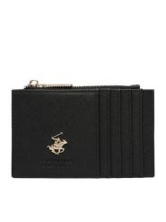 Beverly Hills Polo Club Etui na karty kredytowe CWBEO-BHPC-W1-003-AW26 Czarny. Czarne portfele damskie Beverly Hills Polo Club, bez wzorów, ze skóry. Za 59.99 zł.