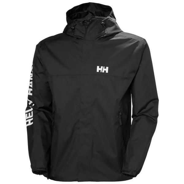 Kurtka wodoodporna Helly Hansen Ervik. Czarne kurtki męskie Helly Hansen, na lato, xl, bez wzorów, z poliamidu, bez kaptura. Za 562.00 zł.