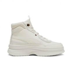 Buty do chodzenia damskie Puma Mayra. Białe obuwie sportowe damskie Puma, bez wzorów, z materiału, trekkingowe. Za 308.99 zł.