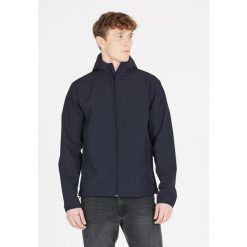 Softshell męski Whistler Luango. Niebieskie kurtki męskie Whistler, l, bez wzorów, z softshellu, sportowe, bez kaptura. Za 269.99 zł.
