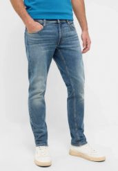 Męskie Spodnie jeansowe Mustang Style Oregon Slim Denim Blue 1016429 5000 683. Niebieskie spodnie materiałowe męskie Mustang, l, bez wzorów, z denimu. Za 219.99 zł.