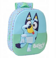 Plecak przedszkolny dla dzieci do przedszkola niebieski Bluey 3D. Niebieskie torby i plecaki dziecięce safta. Za 105.88 zł.