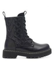 DeeZee Trapery CS5587-12 Czarny. Czarne buty zimowe dziewczęce DeeZee, bez wzorów, z syntetyku, bez zapięcia. Za 159.99 zł.