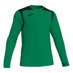 Dziecięca Koszulka Z Długim Rękawem Championship V. Zielone t-shirty dla chłopców Joma, bez wzorów, bez ramiączek. Za 84.99 zł.