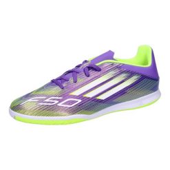 Buty piłkarskie adidas F50 Club IN. Białe buty sportowe męskie Adidas, bez zapięcia, do piłki nożnej. Za 209.00 zł.
