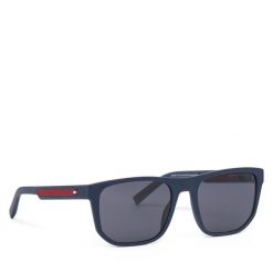 Okulary przeciwsłoneczne Tommy Hilfiger. Niebieskie okulary przeciwsłoneczne męskie Tommy Hilfiger. Za 399.99 zł.