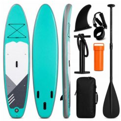 Deska SUP AquaPaddle 335x84x15 cm wiosło pompka zestaw plecak 180 kg. Zielone torby i plecaki dziecięce NICEBIKE. Za 699.99 zł.