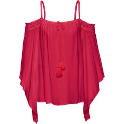 Bluzka z odsłoniętymi ramionami bonprix ciemnoczerwony. Bluzki damskie marki bonprix. Za 59.99 zł.