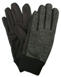 Delikatne i Wygodne Rękawiczki z Wełną - Męskie - Brąz, Jodełka. Rękawiczki męskie Em men's accessories, na jesień, bez wzorów, z poliesteru. Za 99.00 zł.