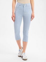 VG spodnie capri Kobiety Bawełna niebieski, 42. Niebieskie spodnie materiałowe damskie VG, s, bez wzorów, z bawełny. Za 179.95 zł.
