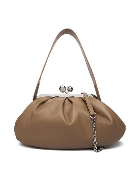 Weekend Max Mara Torebka 2615511174600 Brązowy. Brązowe torebki do ręki damskie Weekend Max Mara, bez wzorów, ze skóry, wizytowe, bez dodatków. Za 1,839.00 zł.