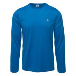 Koszulka z długim rękawem Martes Essentials Lope. Niebieskie buty sportowe męskie MARTES ESSENTIALS, l, bez wzorów, z poliesteru, bez kołnierzyka, bez ramiączek, na fitness i siłownię. Za 53.92 zł.