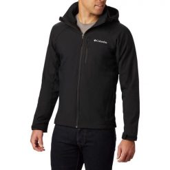 Columbia Kurtka Cascade Ridge Iii 2090412010. Czarne kurtki męskie Columbia, m, bez wzorów, z softshellu, sportowe, bez kaptura. Za 387.99 zł.