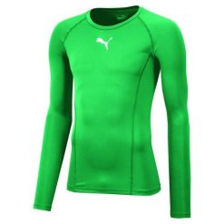 Koszulka męska Puma Liga Baselayer Tee LS. Białe koszulki sportowe męskie Puma, m, bez wzorów, z poliesteru, bez kołnierzyka, bez ramiączek, do piłki nożnej. Za 138.95 zł.
